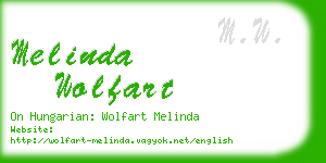 melinda wolfart business card